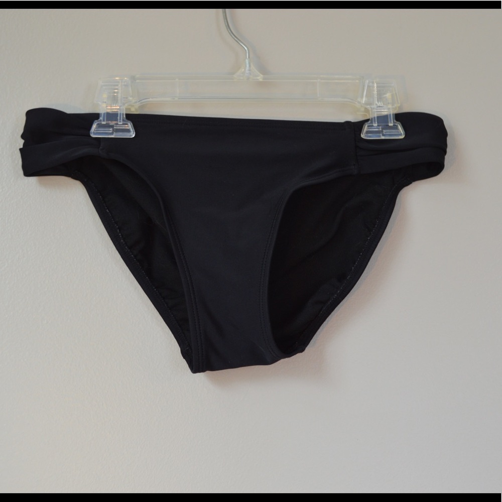 black bikini bottoms